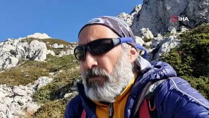 Tokat’ın 2 bin 375 metre yüksekliğe sahip Sivrin Dağına tırmanış