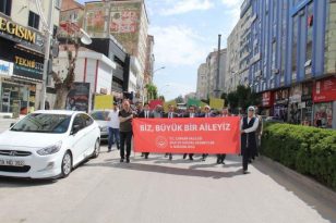 Tokat ve Çorum’da “Aile Haftası” kapsamında farkındalık yürüyüşü yapıldı