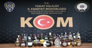 Tokat’ta kaçak içki operasyonunda 2 kişi yakalandı