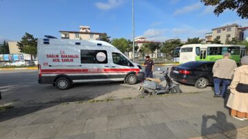 Tokat’ta Motosikletin Çarptığı Yaya Hafif Yaralandı