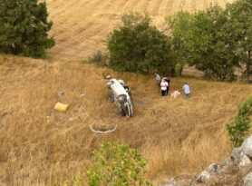 Tokat’ta Uçurumdan Düşen Otomobilde 3 Kişi Yaralandı