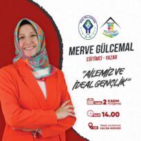 RİZE BELEDİYESİ, MERVE GÜLCEMAL’IN SUNUMUYLA “AİLEMİZ VE İDEAL GENÇLİK” İSİMLİ KONFERANS DÜZENLEYECEK