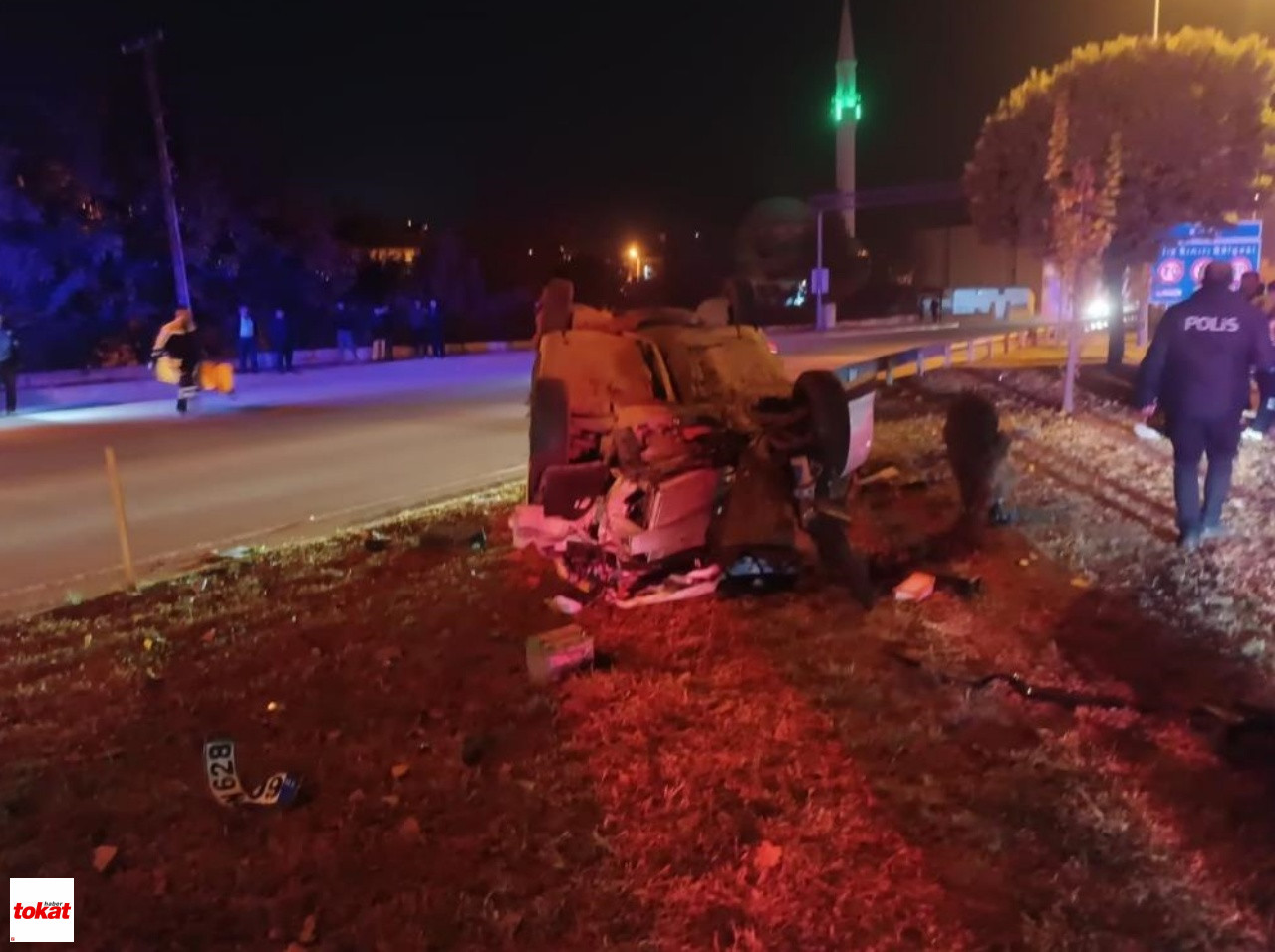 Tokat plakalı araç Amasya’da takla attı: 2 yaralı – Tokat Haberleri – Tokat Son Dakika