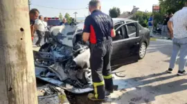 Tokat’ta Otomobil Beton Direğe Çarptı: Sürücü Yaralandı